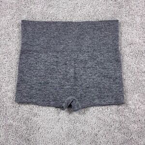 Colsie Womens XL Heather Gray Seamless Ribbed High Rise Lounge Shorts XL‎